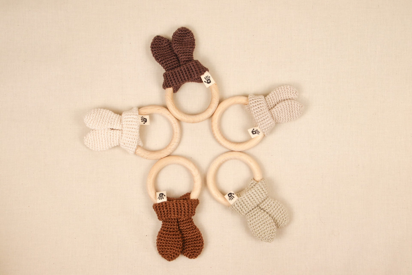 Bijtring konijn Roestbruin