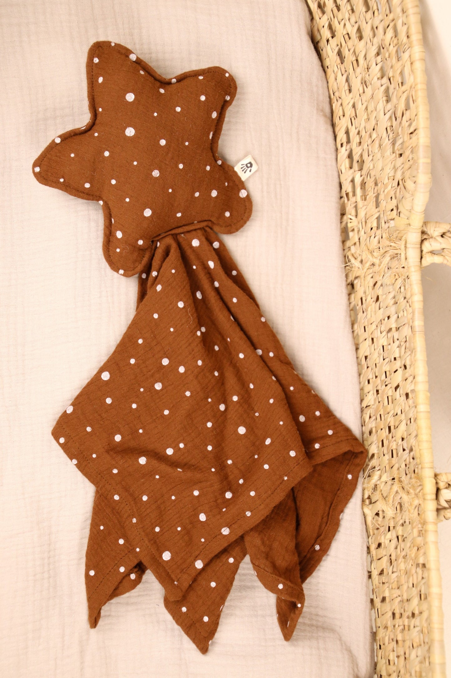 Tutteldoekje Donkerroest met stippen