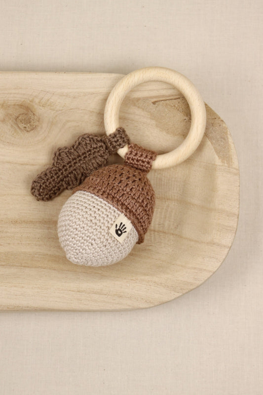 Eikeltjesrammelaar Linnen/Caramel