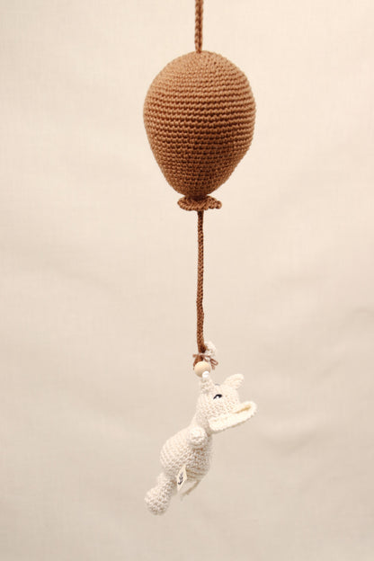 Muziekhanger ballon Roestbruin