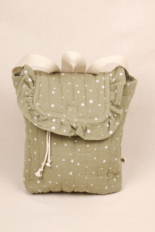 Rugzakje Groen met stippen