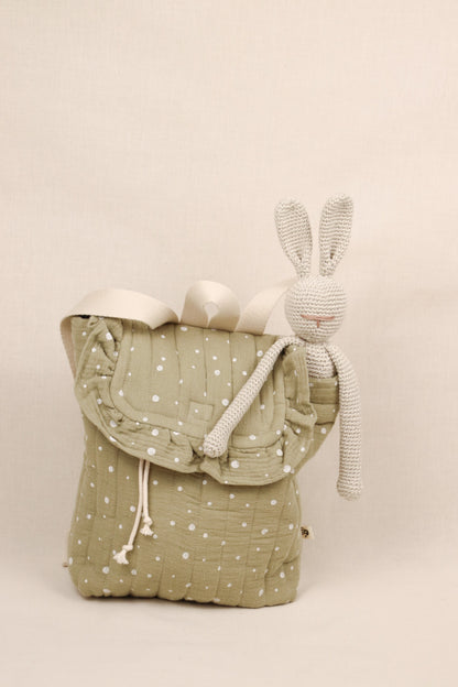 Rugzakje Groen met stippen