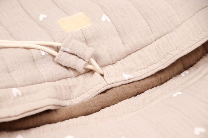 Rugzakje Grijs met hartjes