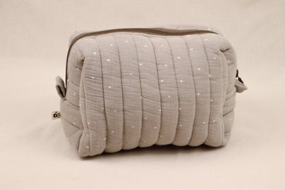 Toilettas Grijs met stippen