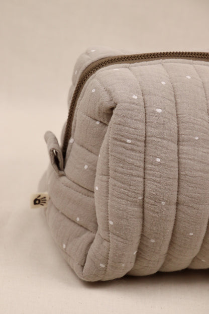 Toilettas Grijs met stippen