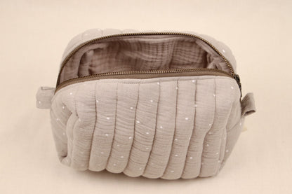 Toilettas Grijs met stippen