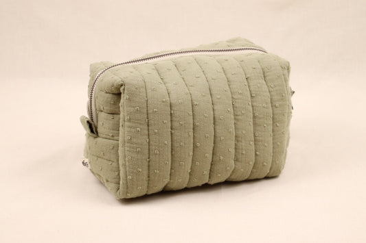 Toilettas Groen met bolletjes