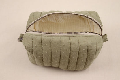 Toilettas Groen met bolletjes