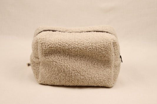 Toilettas Teddy Beige (donkere rits)