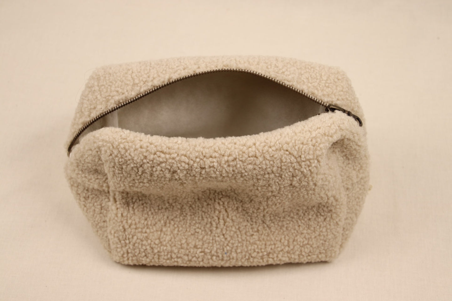 Toilettas Teddy Beige (lichte rits)