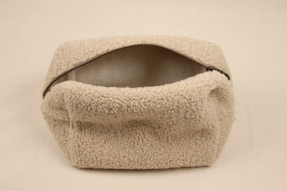 Toilettas Teddy Beige (lichte rits)