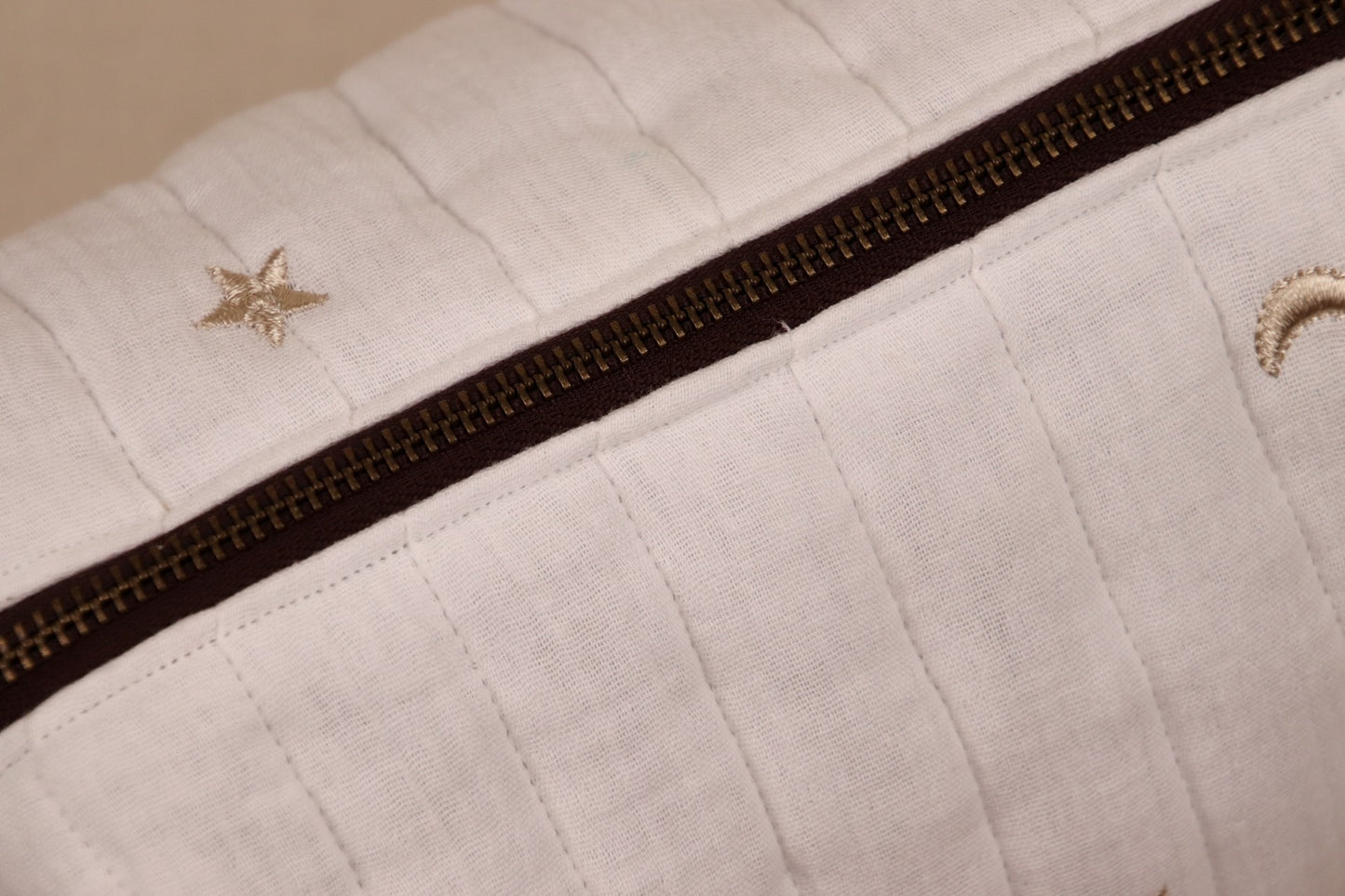 Toilettas Wit met maan/ster