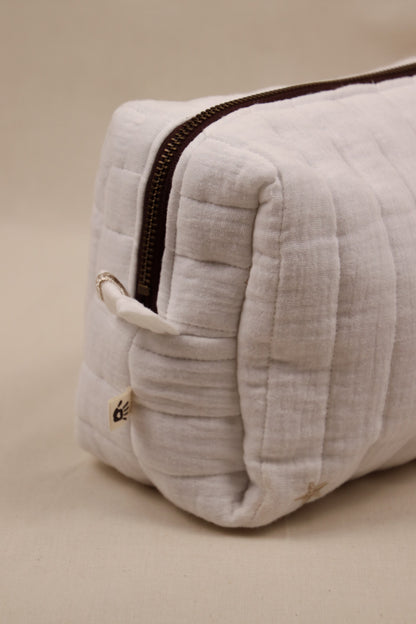 Toilettas Wit met maan/ster