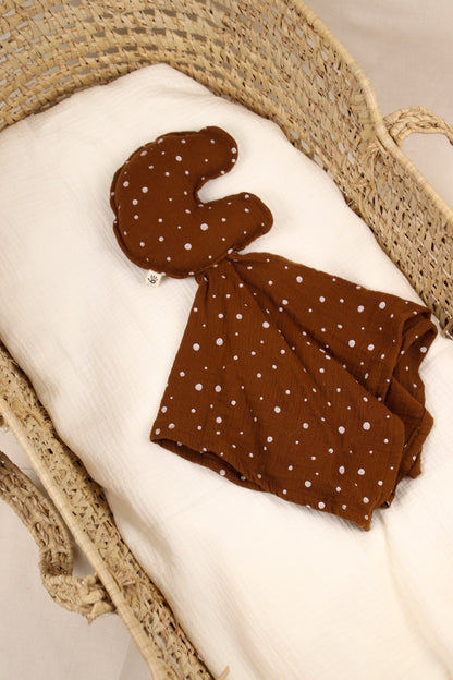 Tutteldoekje Donkerroest met stippen