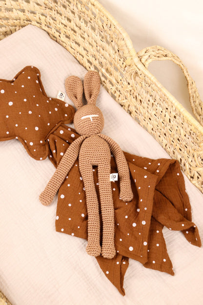 Tutteldoekje Donkerroest met stippen