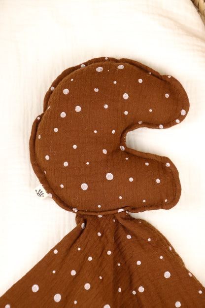 Tutteldoekje Donkerroest met stippen