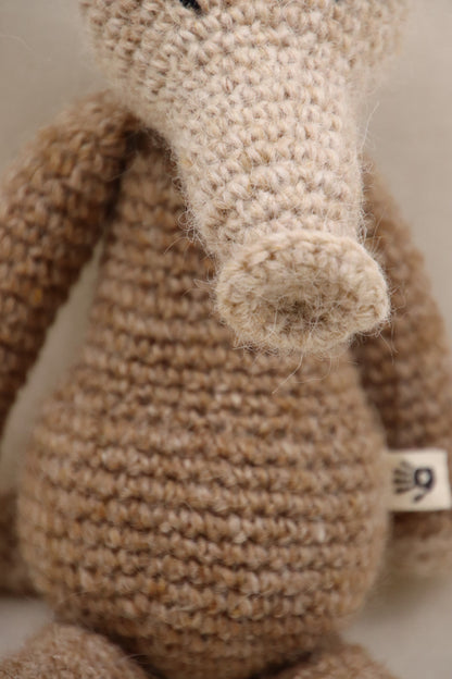 Wollen knuffel Aardvarken