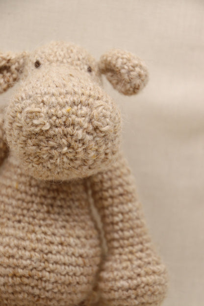 Wollen knuffel Nijlpaard